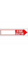 No Bank Qualifying Directional Arrow